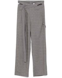 OTTOLINGER - Checked Trousers - Lyst