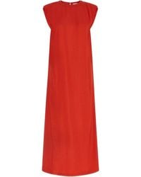 Nude - Round-Neck Dress - Lyst