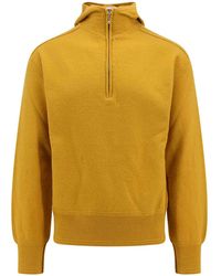 Burberry - Wool Sweatshirt With Hood - Lyst