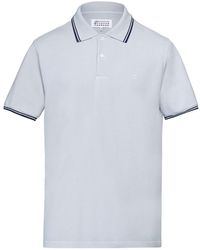 Maison Margiela - Cotton Stripe-trim Polo Shirt - Lyst