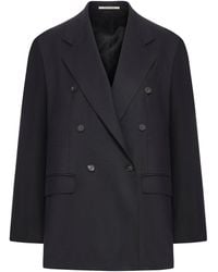 Tagliatore - Double-Breasted Wool And Silk Blazer - Lyst