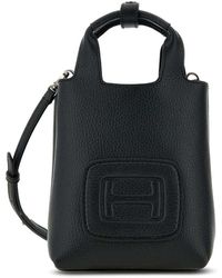 Hogan - H-bag Mini Leather Tote Bag - Lyst