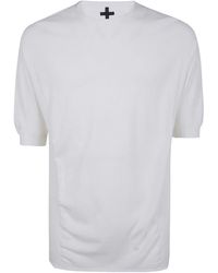 MD75 - Light Cotton Boxi Short Sleeves Sweater - Lyst
