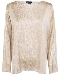 Avant Toi - Crumpled Effect Stretch Silk Blouse - Lyst