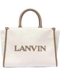 Lanvin - In&out Canvas Tote Bag - Lyst