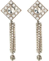 Alessandra Rich - Crystal Earrings - Lyst