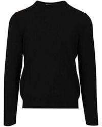 McQueen - Crew Neck Wool Sweater - Lyst