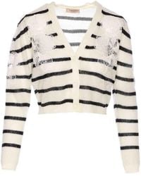 Twinset - And Striped Cardigan - Lyst