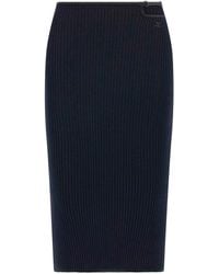 Courreges - Loop Rib Knit Skirt - Lyst