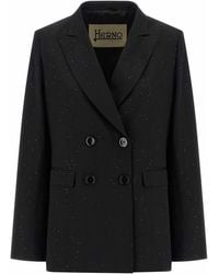 Herno - Micro Sequin Blazer - Lyst