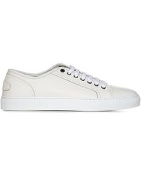 Brioni - Ivory Deerskin Sneakers With Cupsole - Lyst