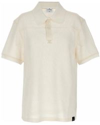 Courreges - Ac Mesh Polo Shirt - Lyst