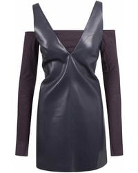 Nanushka - Eco -Leather Dress With Top - Lyst