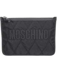 Moschino - Tech Fabric Clutch - Lyst