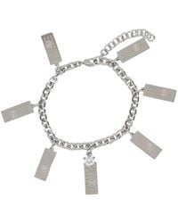 MM6 by Maison Margiela - Bracelet With Numeric Charms - Lyst