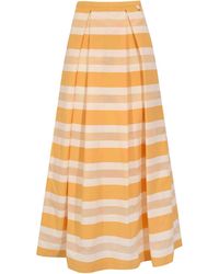 Herno - Conte Blend Skirt With Maxi Stripes - Lyst