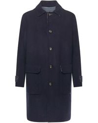 Eleventy - Wool Coat - Lyst