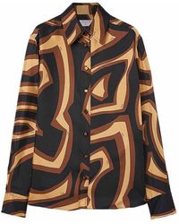 PUCCI - Labyrinth Print Silk Shirt - Lyst