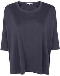 Shirt C-zero - Oversized Round Neck Coulisse T-Shirt - Lyst