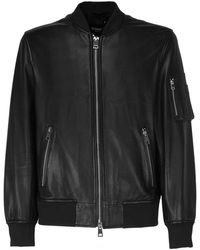 Dondup - Leather Jacket With Zip - Lyst