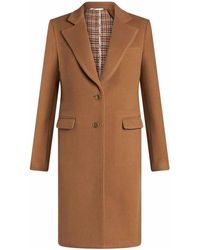 Etro - Coat With Engraved Logo - Lyst
