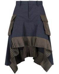 Sacai - Midi Skirt - Lyst