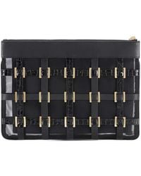 Elisabetta Franchi - Studs Clutch Bag - Lyst