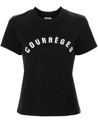 Courreges - Ac Straight Cotton T-Shirt - Lyst