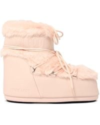 Moon Boot - Icon Low Synthetic Fur Ankle Boots - Lyst