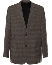 Balenciaga - Sb Checked Lyocell Blazer - Lyst