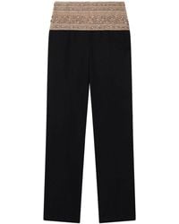 Stella McCartney - Crystal-Embellished Wool Trousers - Lyst