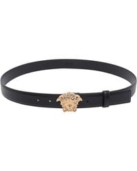 Versace - La Medusa Leather Belt - Lyst