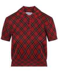 McQueen - Microcheck Polo - Lyst