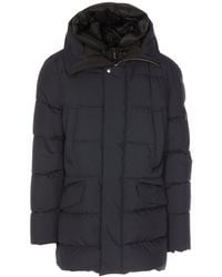 Moorer - Hooded Coat - Lyst