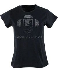 Ermanno Scervino - Rhinestones T-shirt In - Lyst