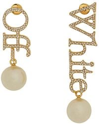 Off-White c/o Virgil Abloh - Logo Earrings - Lyst
