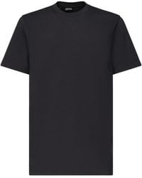 ZEGNA - Cotton T-Shirt - Lyst