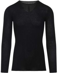 Rick Owens - Ribbed Round Neck Pullover - Lyst