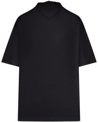 Lemaire - T-Shirt With Jersey Scarf - Lyst