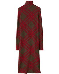 Burberry - Checked Shift Dress - Lyst
