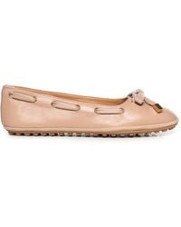 Tod's - Nappa Leather Ballerina Flats - Lyst