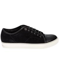 Lanvin - Dbb1 Low Top Suede Sneakers - Lyst