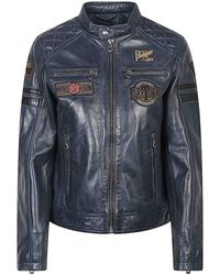 Daytona 73 - Walkora Leather Moto Jacket - Lyst