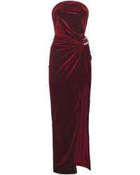 Self-Portrait - Maxi Velvet Dress - Lyst