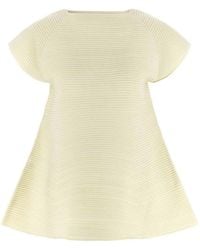 Issey Miyake - Crew Neck Flared Mini Dress - Lyst