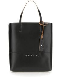 Marni - Shopping Bag With Logo - Lyst