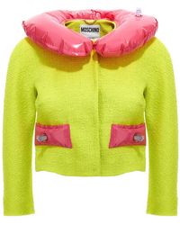 Moschino - Removable Tweed Cropped Jacket - Lyst