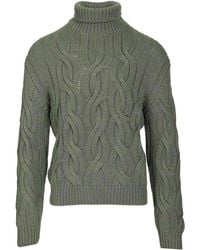 Mauro Ottaviani - Cashmere Cable Knit Sweater - Lyst