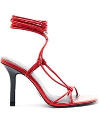 Patrizia Pepe - New Square Crossover Sandals - Lyst