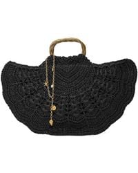 Twinset - Crochet Raffia Shoulder Bag - Lyst